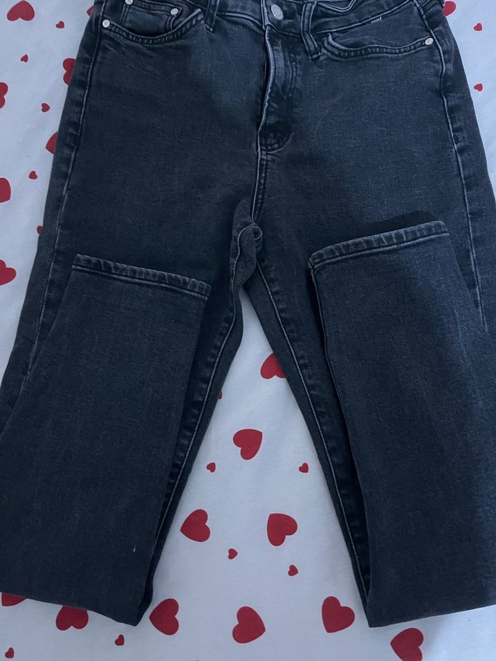 mavi jeans Düğmeli Siyah Kadın Kot Pantolon - Görsel 5