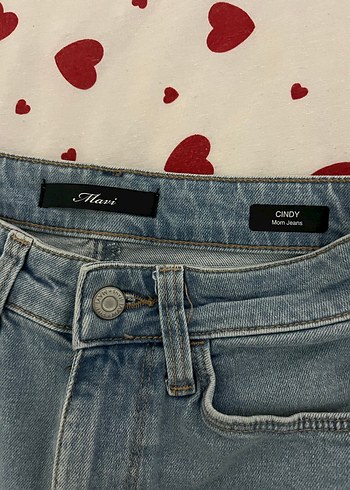 mavi jean Kadın Açık Mavi Denim Günlük Kot Pantolon - Görsel 2