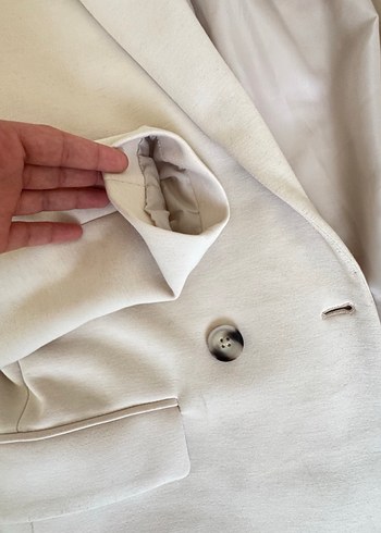 Düğmeli Blazer Kadın Ceket - Görsel 2