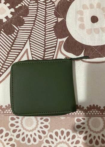 Koyu Yeşil Deri Fermuarlı Erkek Cüzdanı - Görsel 2