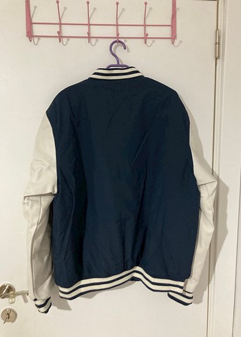 Erkek Defacto Kolları Deri Kolej Ceketi - Görsel 3