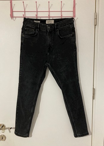 Gri Erkek Denim Kemerli Jean - Görsel 2