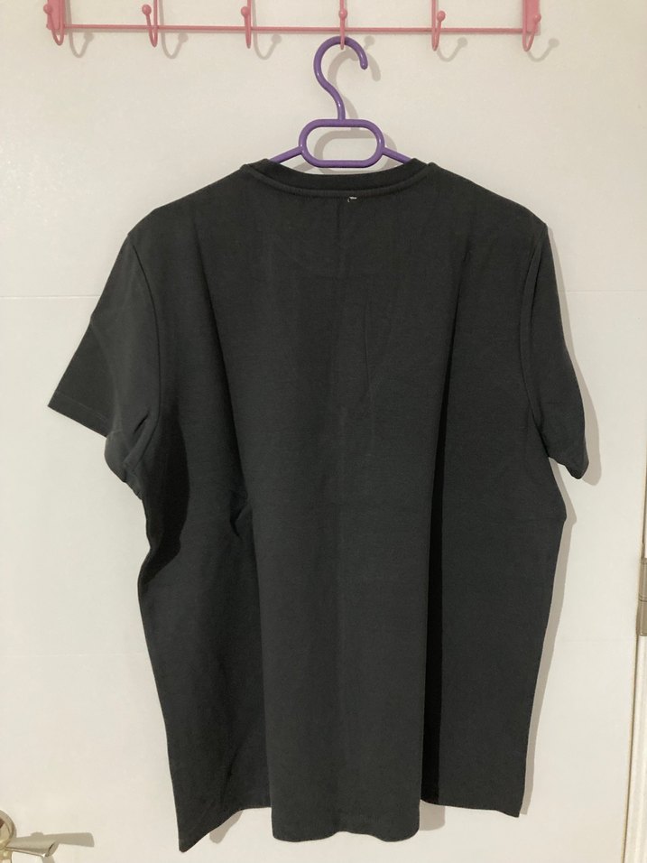 Antrasit Oversize Erkek Tişört - Görsel 2