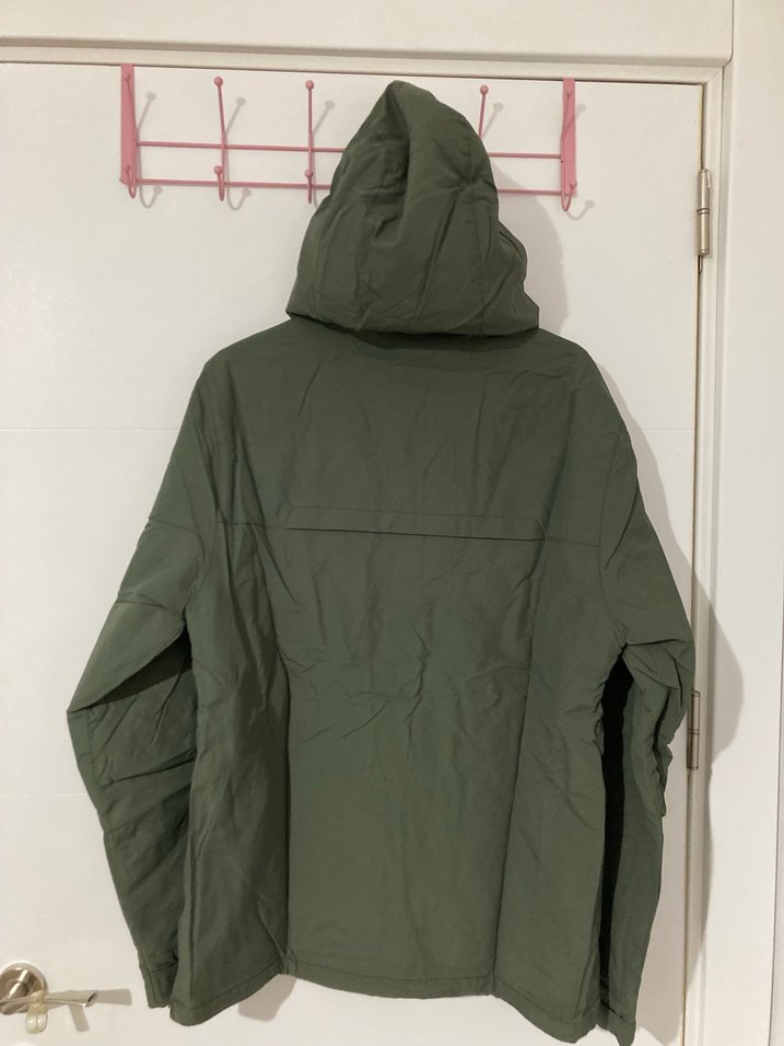 Haki Kapüşonlu Erkek Street Wear Mont - Görsel 2