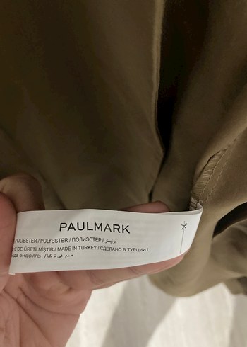 PAULMARK Bej, Kuşaklı Uzun Kadın Trençkot - Görsel 8