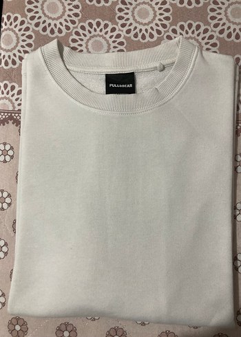 Erkek Beyaz Keten Oversize Tişört - Görsel 3