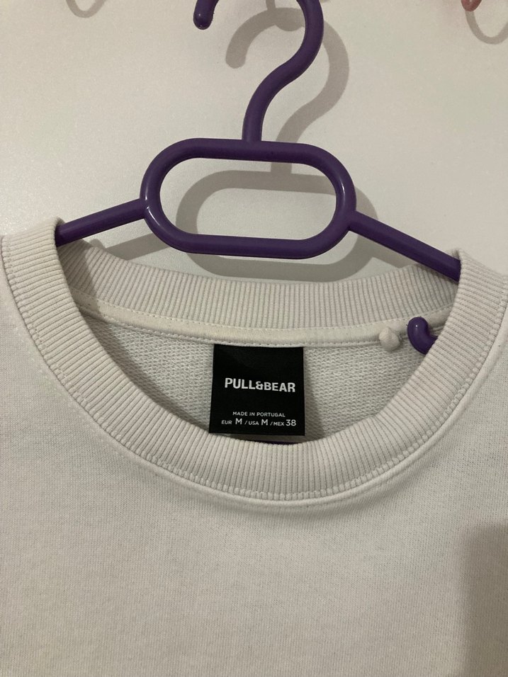 Erkek Beyaz Keten Oversize Tişört - Görsel 4