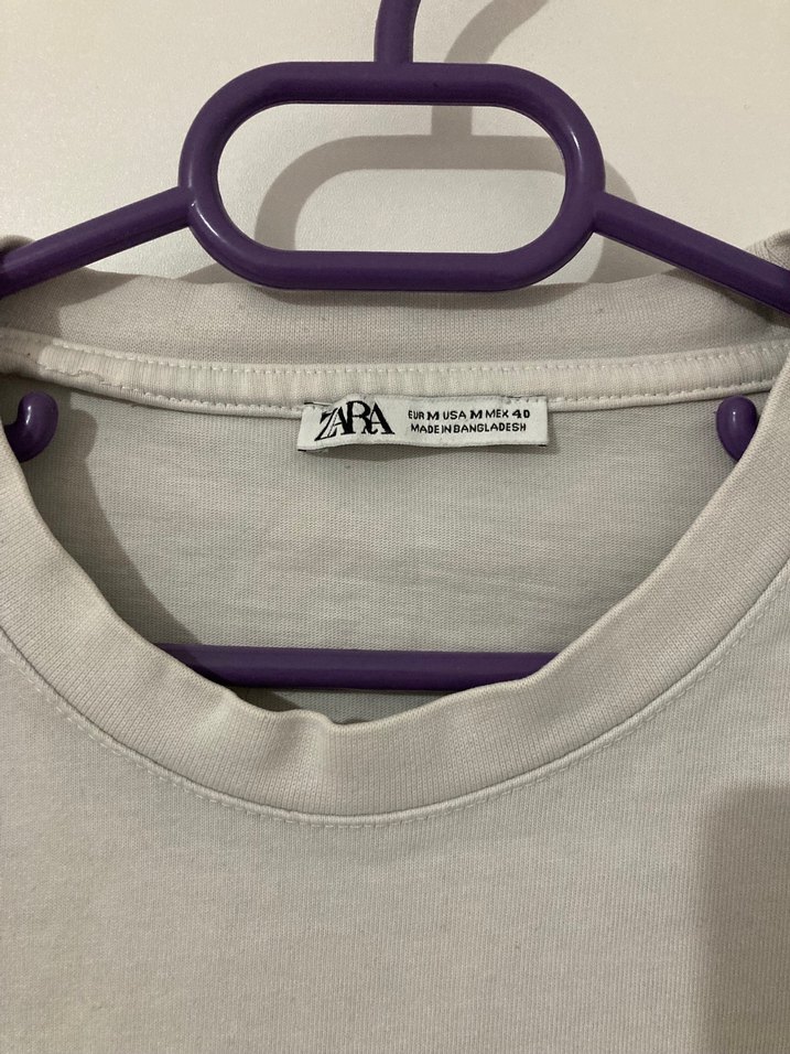 Beyaz Kısa Kollu Basic Tişört - Görsel 4