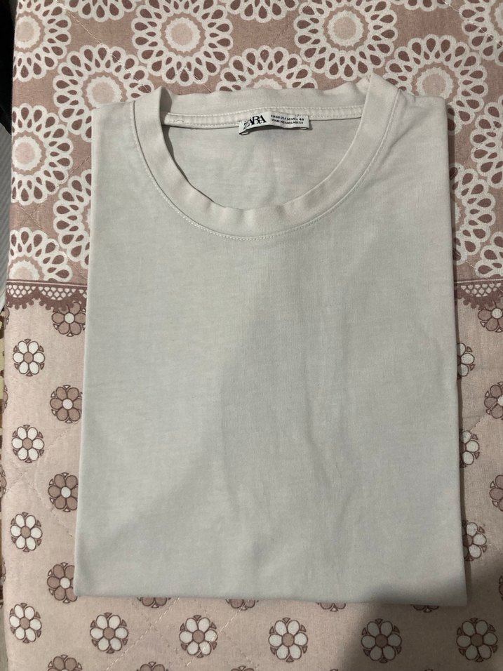 Beyaz Kısa Kollu Basic Tişört - Görsel 3