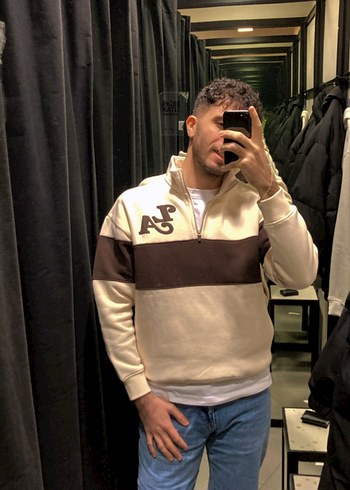 Bershka Yarım Fermuarlı Casual Sweatshirt - Görsel 2