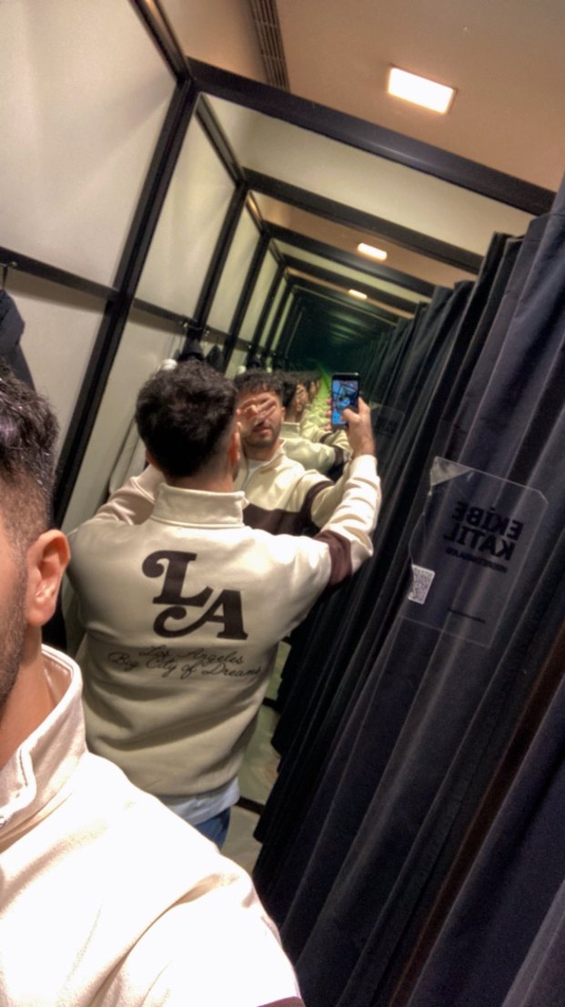 Bershka Yarım Fermuarlı Casual Sweatshirt - Görsel 4