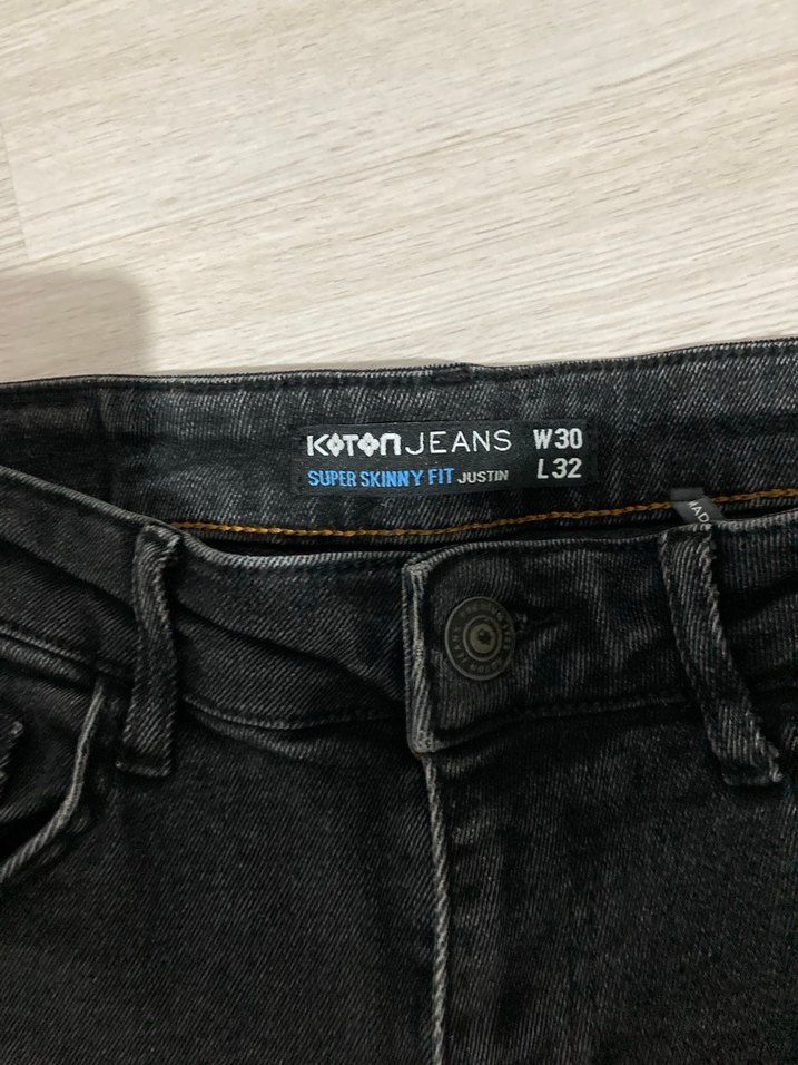 Koton Siyah Erkek Skinny Jeans - Görsel 4