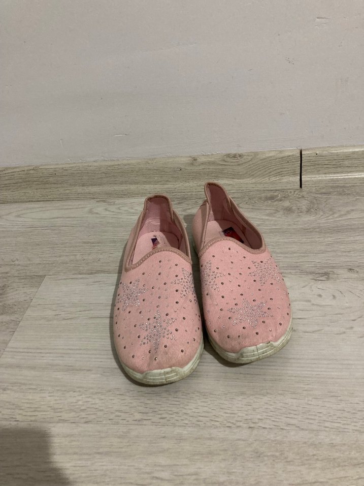 Pastel Pembe Kadın Bez Spor Ayakkabı - Görsel 2