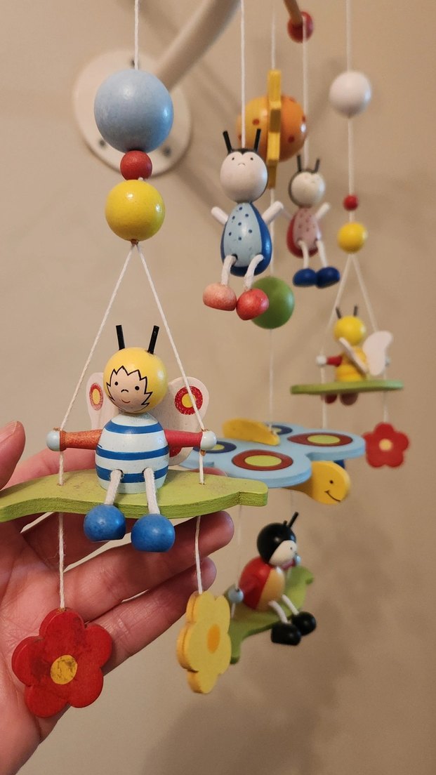 Renkli Ahşap Biblolu Bebek Dönencesi - Görsel 2