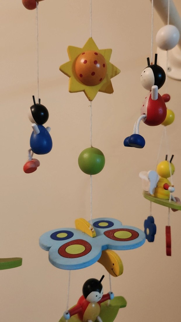 Renkli Ahşap Biblolu Bebek Dönencesi - Görsel 4