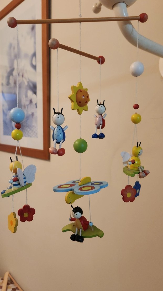 Renkli Ahşap Biblolu Bebek Dönencesi - Görsel 5