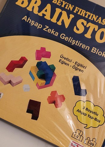 Beyin Fırtınası 3D Ahşap Yap- Boz Zeka Geliştiren Blok Oyuncak - Görsel 3
