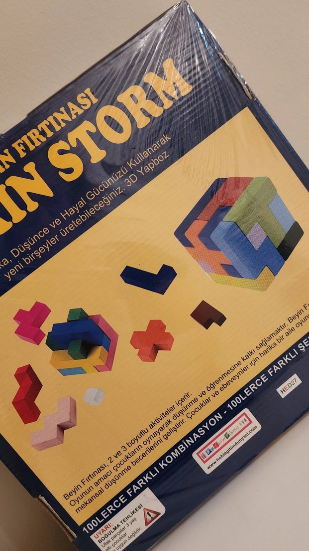 Beyin Fırtınası 3D Ahşap Yap- Boz Zeka Geliştiren Blok Oyuncak - Görsel 4