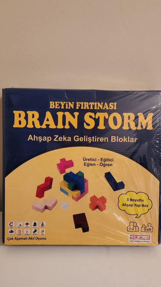 Beyin Fırtınası 3D Ahşap Yap- Boz Zeka Geliştiren Blok Oyuncak - Görsel 2