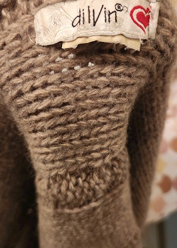 Bej Örgü Koldan Giymeli Kadın Şal - Görsel 7