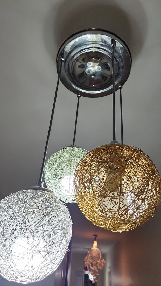 Çok Renkli İpli Modern Sarkıt Avize - Görsel 5