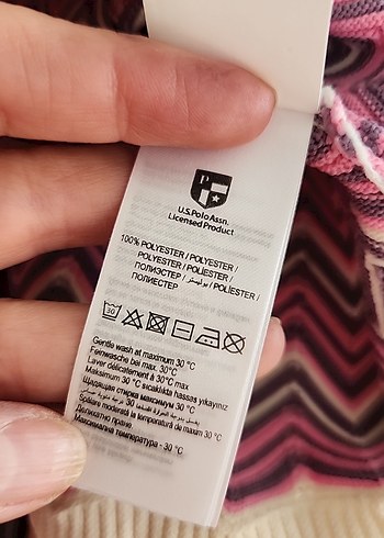 Pembe - Lila - Ekru Renkte Dalgalı Kısa Kollu Kadın Triko - Görsel 10