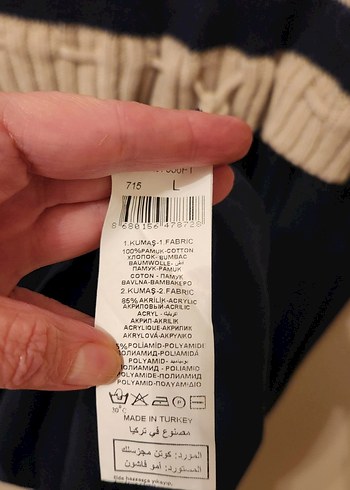 Bej Lacivert Kazaklı Uzun Elbise - Görsel 10