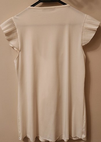 Bej Pilili V Yaka Hamile Bluzu - Görsel 5