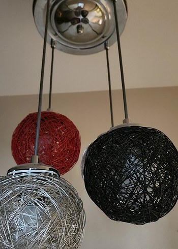 Çok Renkli İpli Modern Sarkıt Avize - Görsel 4