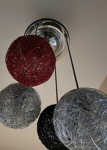 Çok Renkli İpli Modern Sarkıt Avize - Görsel 5