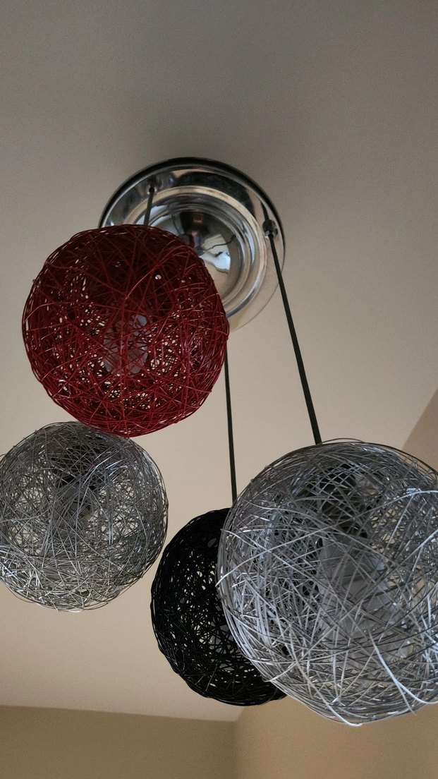 Çok Renkli İpli Modern Sarkıt Avize - Görsel 5