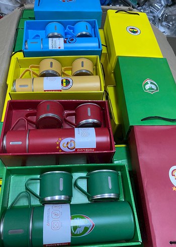 Renkli Lisanslı Taraftar Termos Setleri - Görsel 2
