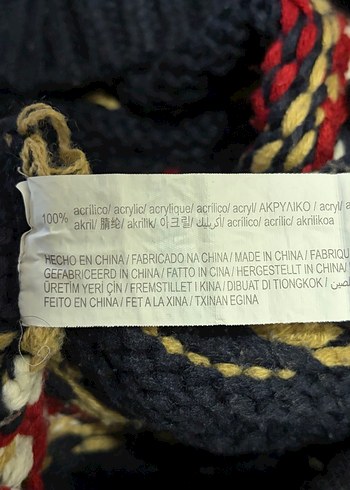 Çok Renkli Bohem Erkek Kazak - Görsel 4