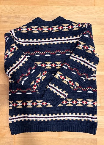 Çok Renkli Bohem Erkek Kazak - Görsel 2