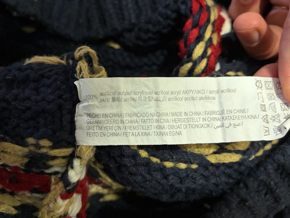 Çok Renkli Bohem Erkek Kazak - Görsel 4