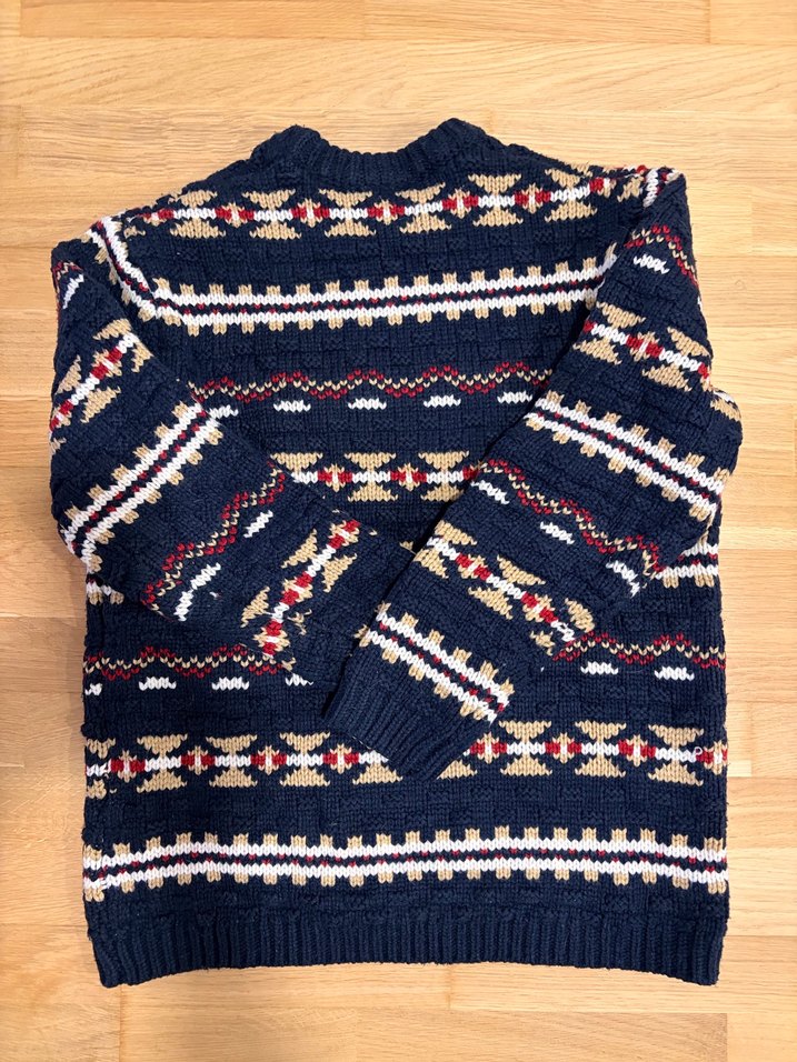 Çok Renkli Bohem Erkek Kazak - Görsel 2