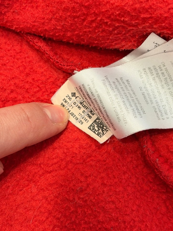 Columbia Kırmızı-Siyah Fermuarlı Erkek Polar - Görsel 5