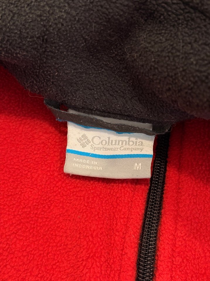 Columbia Kırmızı-Siyah Fermuarlı Erkek Polar - Görsel 2