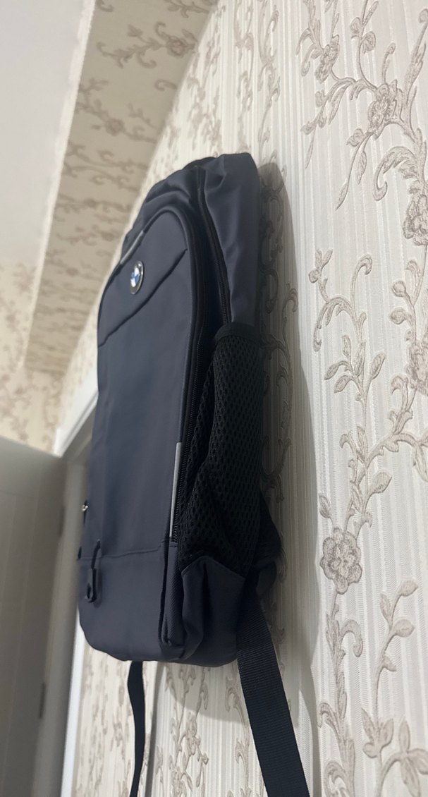 Siyah BMW Baskılı Erkek Sırt Çantası - Görsel 3