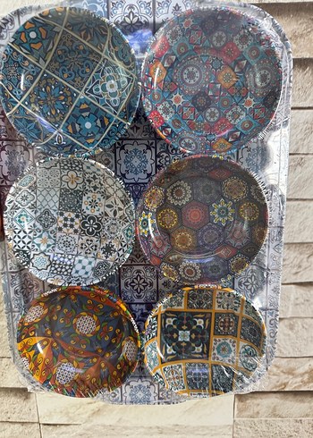 Renkli Bohem Desenli Tabak Seti - Görsel 2