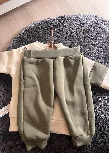 Düğmeli Uzun Kollu Bebek Takımı - Görsel 2