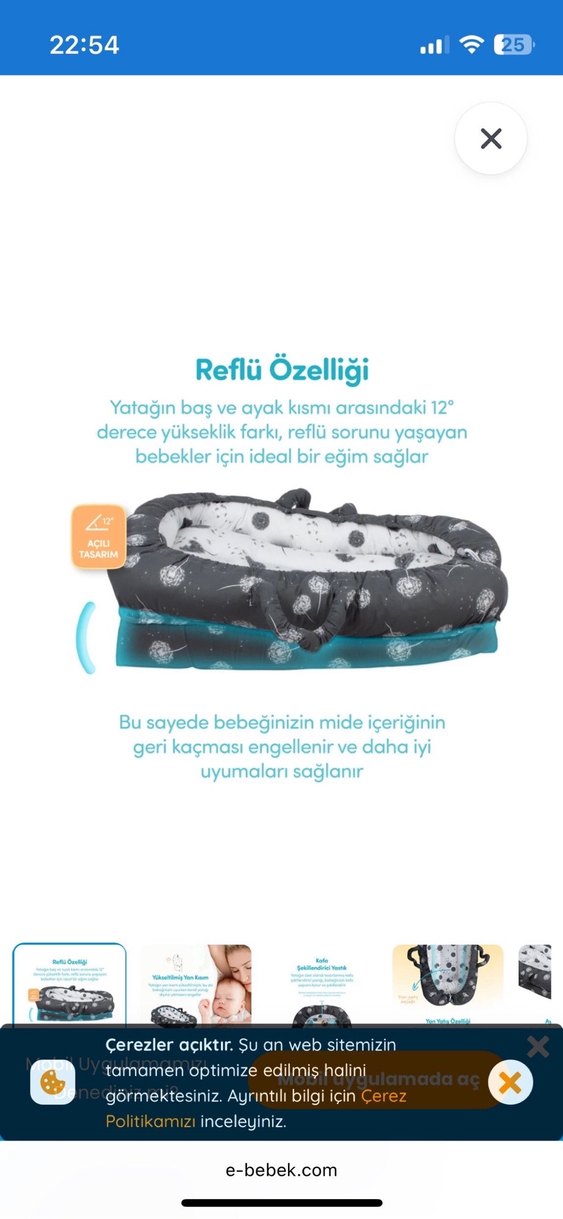 Gri Desenli Anne Yanı Reflü Yatağı - Görsel 2