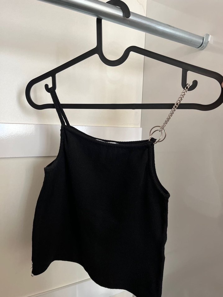 Zincir Detaylı Siyah Büstiyer - Görsel 2