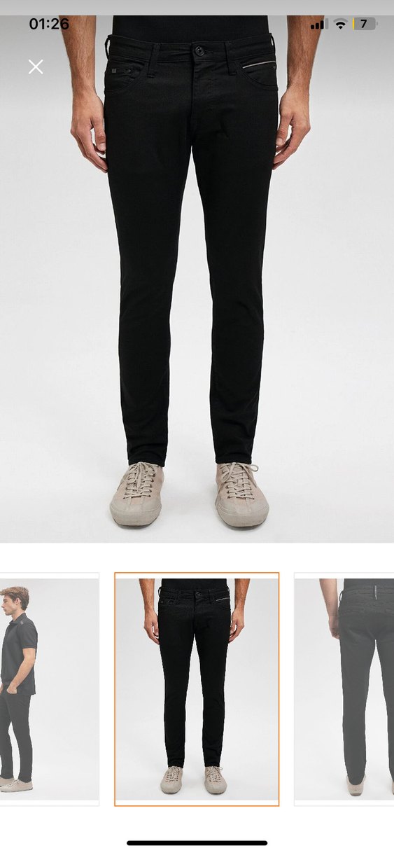 Mavi James Siyah Ziftt Jean Pantolon - Görsel 2