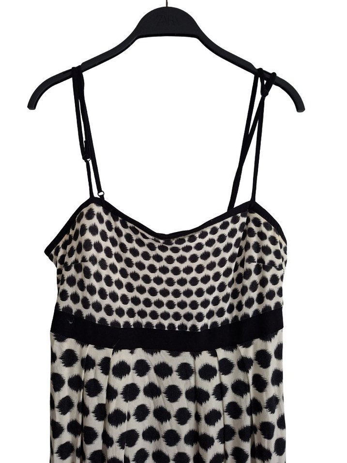 Kadın Siyah Puantiyeli MiniElbise - Görsel 3