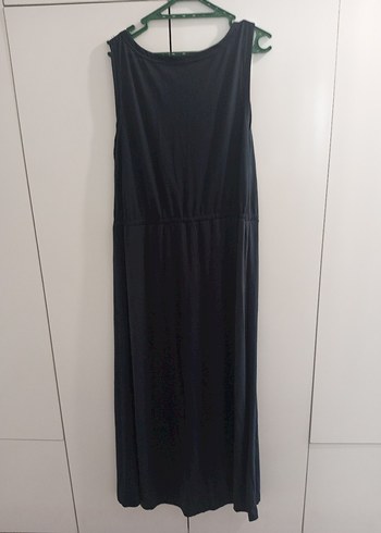 Siyah Kırmızı Detaylı Hamile Elbisesi - Görsel 4