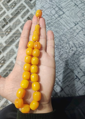 Sıkma Kehribar Maskot Tesbih - Görsel 7