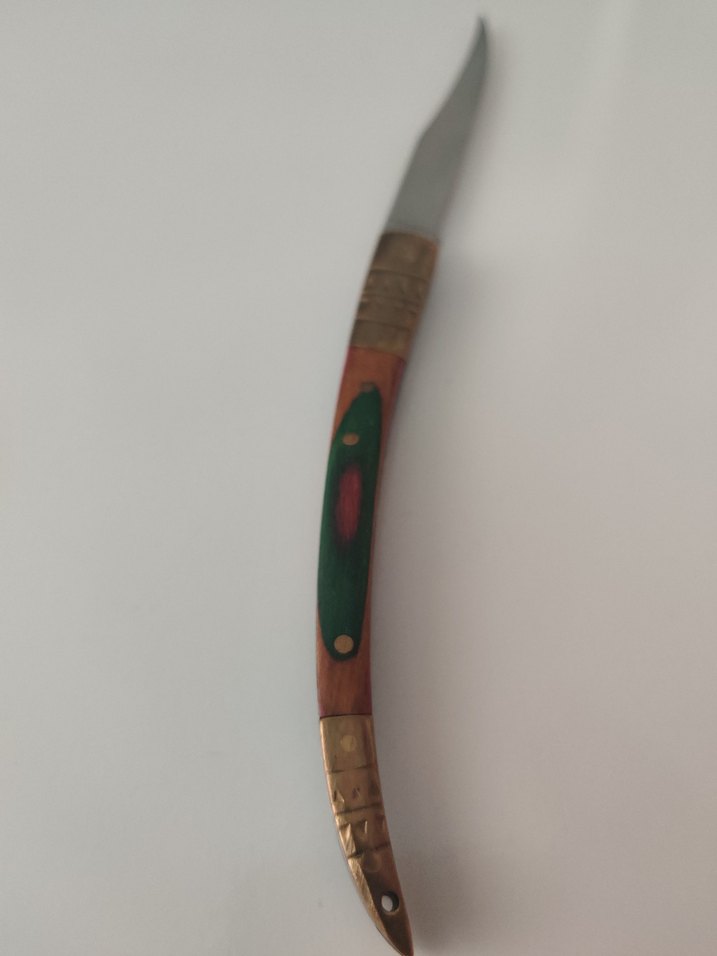 El İşçiliği Pirinç Detaylı Çakı - Görsel 5