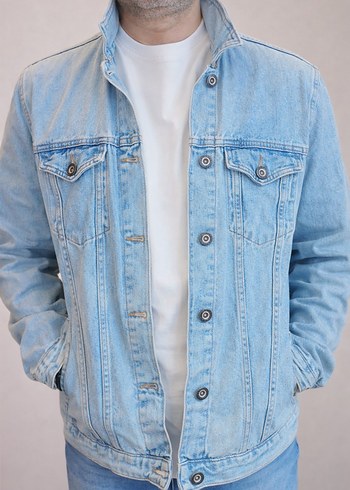 Koton Erkek Kalın Kot Ceket - Görsel 2