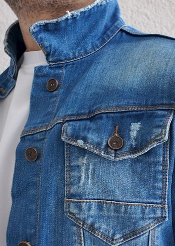 LTC Jeans Erkek Kot Denim Ceket - Görsel 4